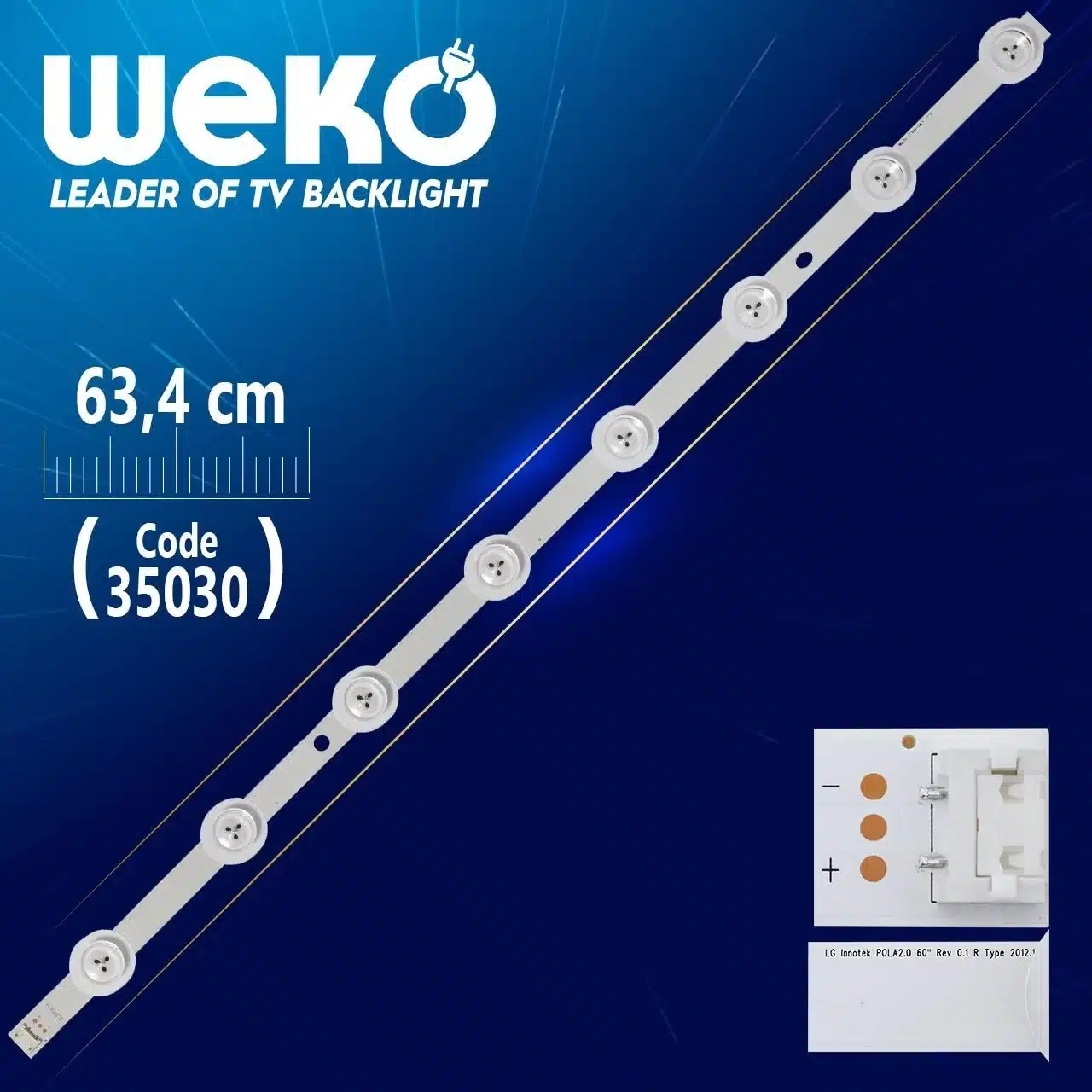 LG INNOTEK POLA2.0 60'' REV 0.1 R TYPE - 63.4 Cm 8 Ledli - WK-310 Led Tv Bar