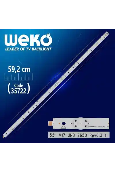 55'' V17 UNB 2650 REV0.3 1 - R2 TYPE - 59.2 Cm 8 Ledli - WK-1193 Led Tv Bar