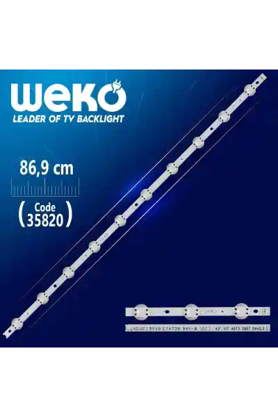 43'' V17 ART3 2867 LG430DQE(FLM1) LG 43VH6100-CB 6916L-2867A 6916L-2867B Tv Led Bar