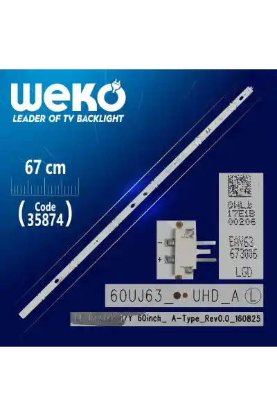 LG İNNOTEK 17Y 60İNCH_A-TYPE_REV0.0_160825 - AA 60UJ63_UHD_A - 6 Ledli 67 Cm - (WK-1336) Tv Led Bar