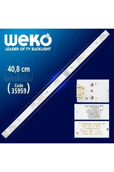 SW40D09L-ZC21AG-04 40.8 Cm 5Ledli Tv Led Bar