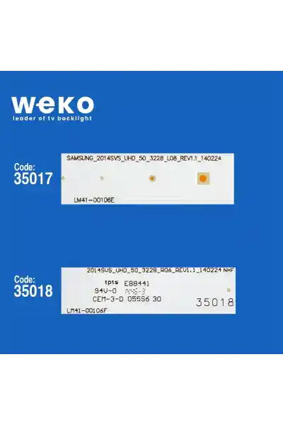 Samsung UE50HU6900 50'' inç 12 Adet Tv Led Bar - Görsel 2