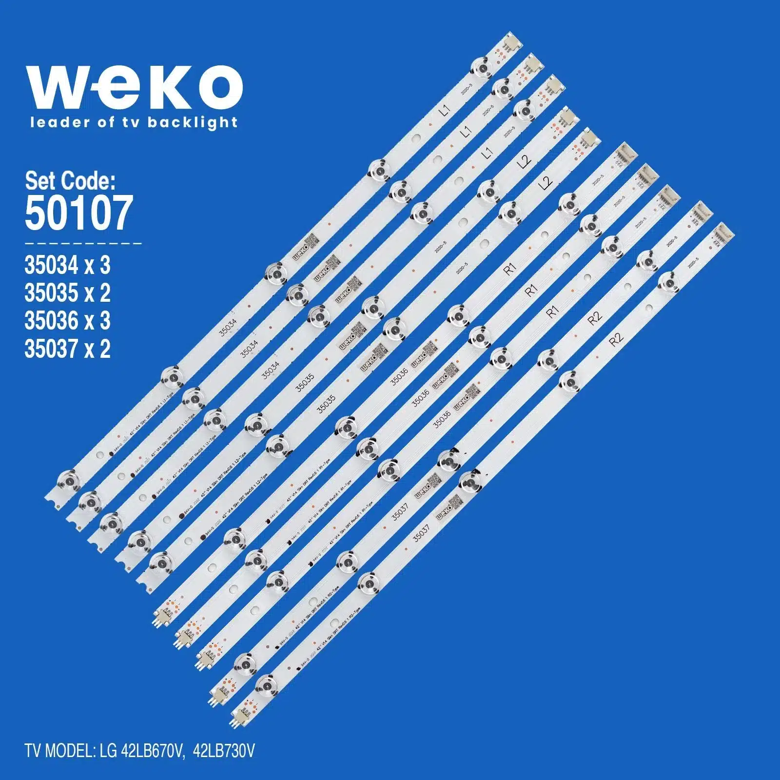 Lg 42LB730V 42'' inç 10 Adet Tv Led Bar