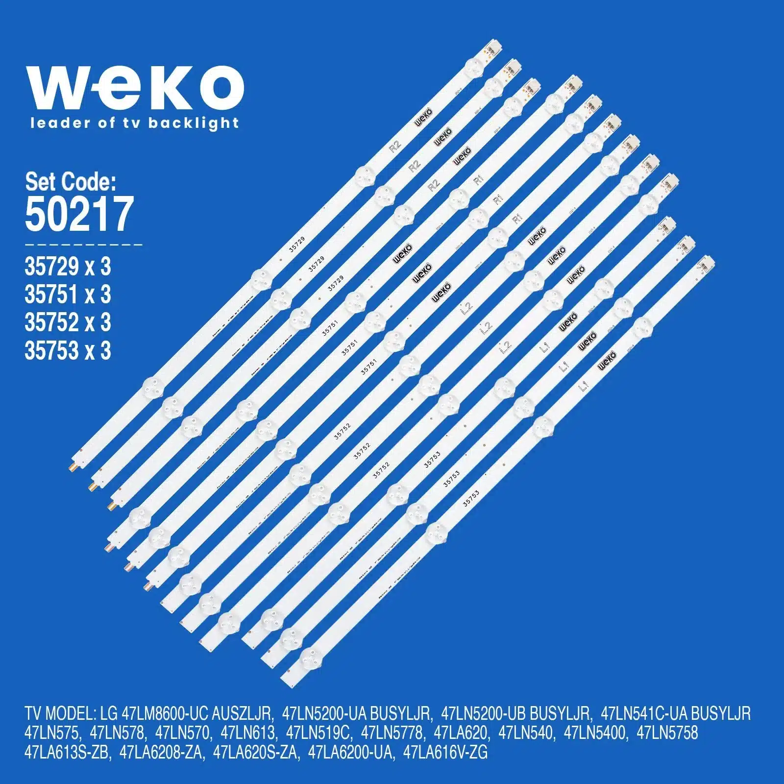 Lg 47LA616V-Zg 47'' inç 12 Adet Tv Led Bar