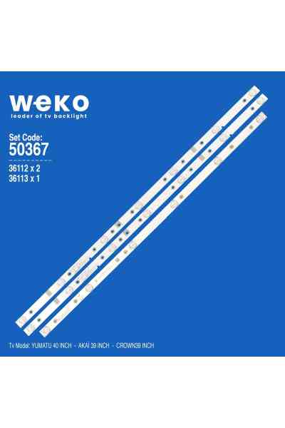 Crown 39'' inç 3 Adet Tv Led Bar