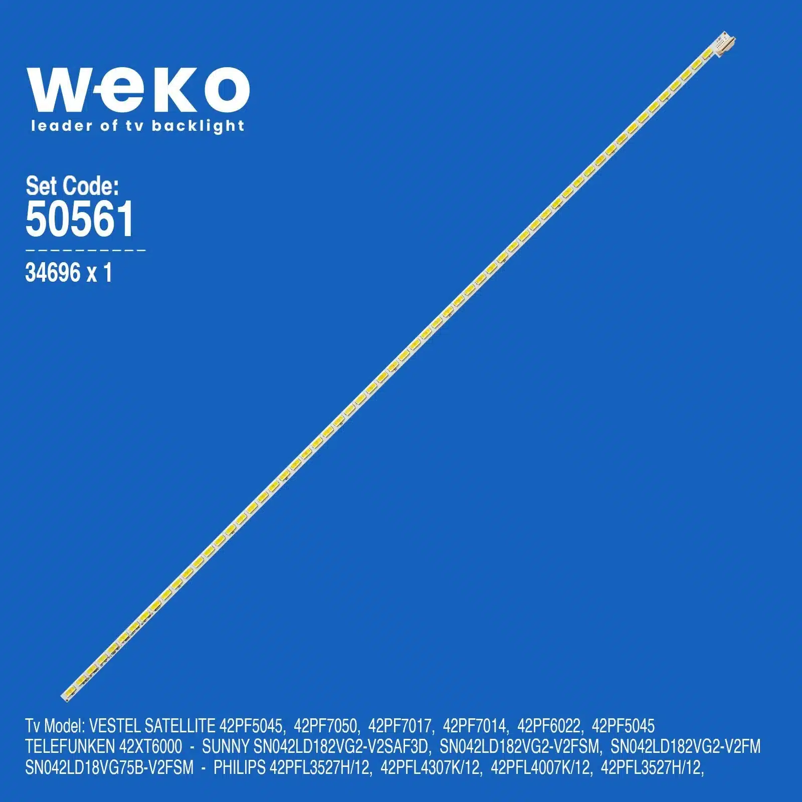 50561 Philips 42PFL3527H/12 42'' inç 1 Adet Tv Led Bar - Görsel 1