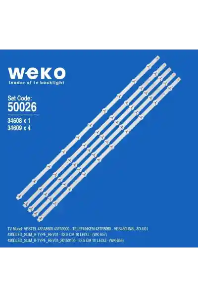 Vestel 43FA9000 43'' inç 5 Adet Tv Led Bar