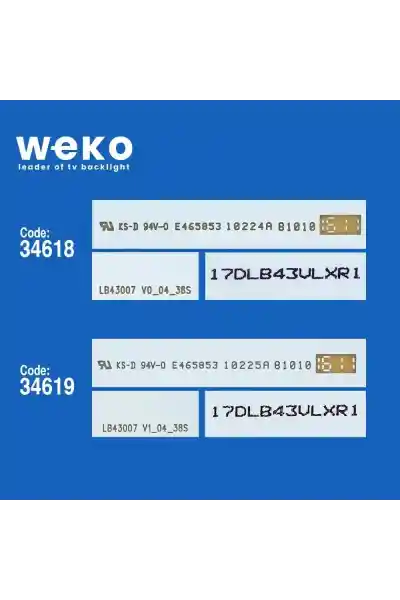 Toshiba 43L2863Dat 43'' inç 4 Adet Tv Led Bar - Görsel 2