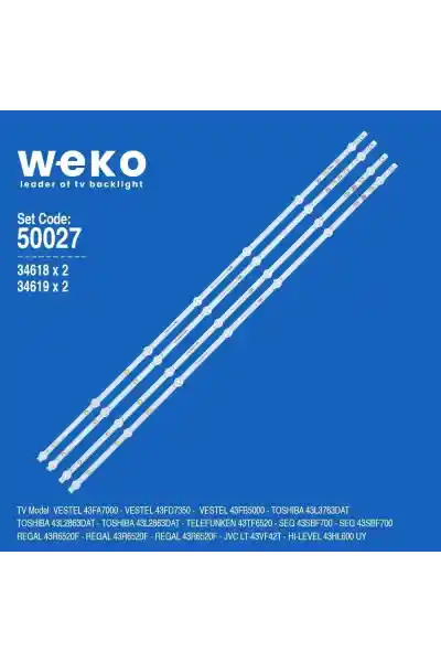 Toshiba 43L2863Dat 43'' inç 4 Adet Tv Led Bar