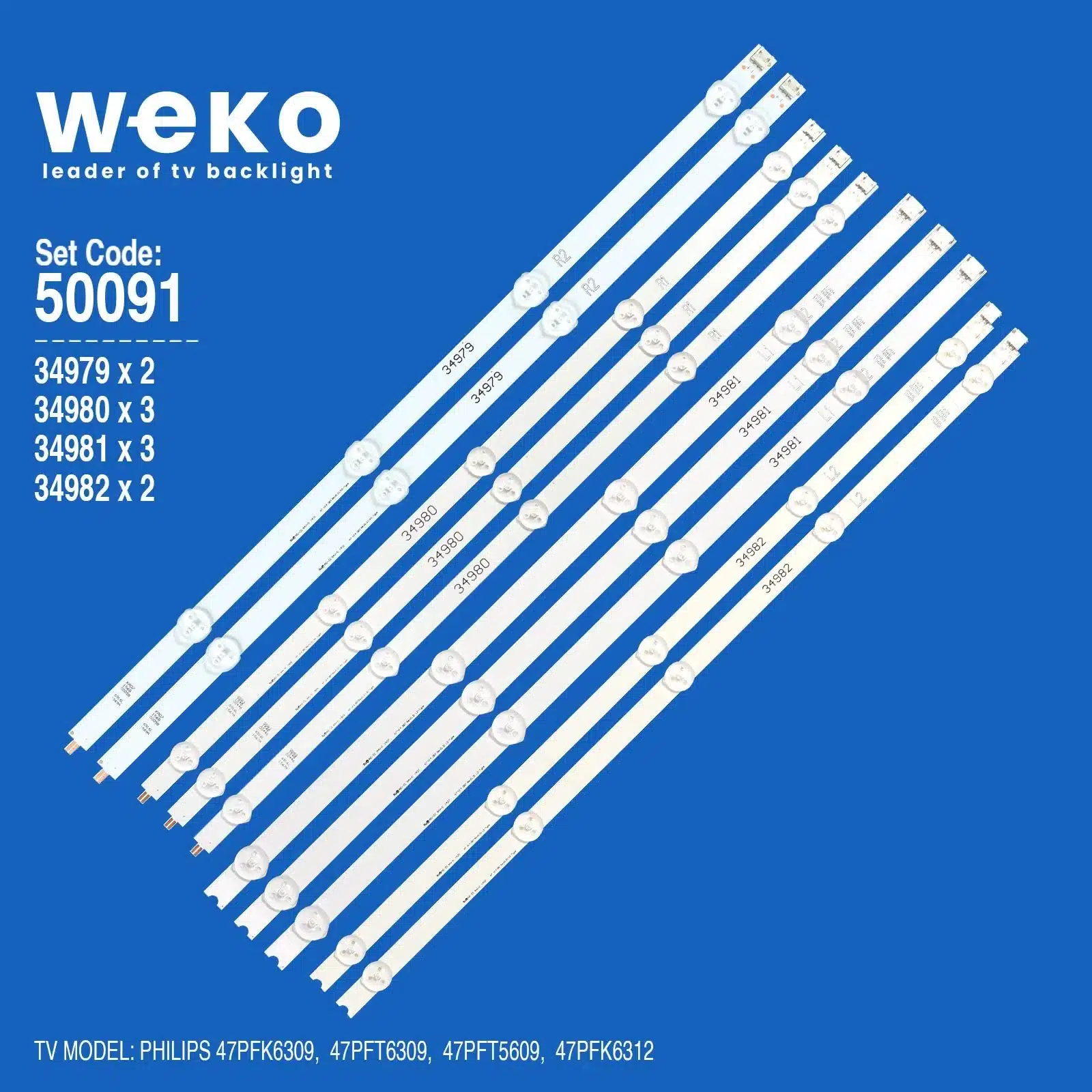 Philips 47PFK6312 47'' inç 10 Adet Tv Led Bar