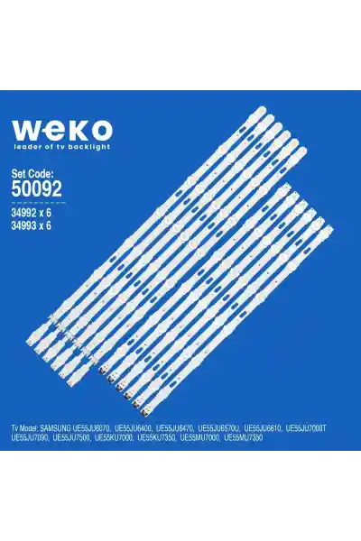 Samsung UE55JU6570U 55'' inç 12 Adet Tv Led Bar
