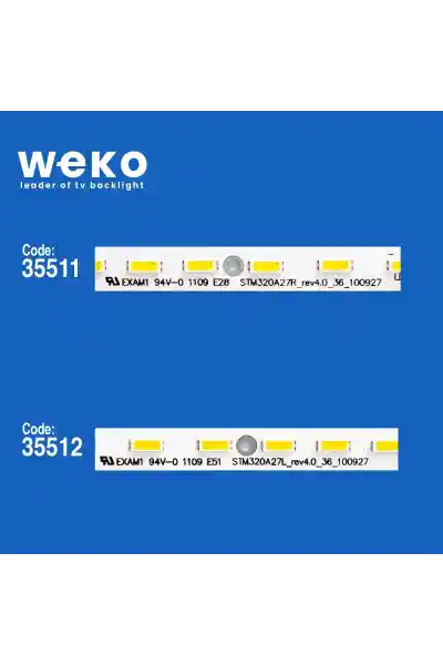 Panasonic TC-L32X5B 32'' inç 2 Adet Tv Led Bar - Görsel 2