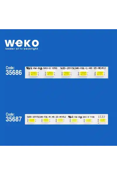 Sony Kdl-46HX825 46'' inç 2 Adet Tv Led Bar - Görsel 2