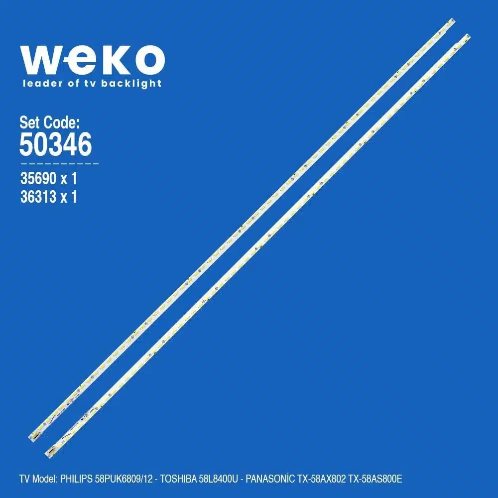 Panasonic Tx-58AS800E 58'' inç 2 Adet Tv Led Bar