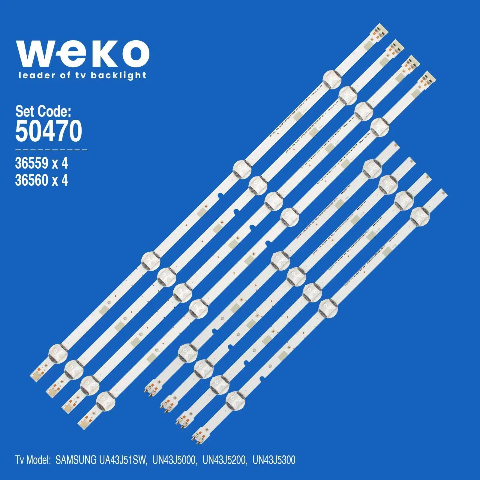 Samsung UN43J5300 43'' inç 8 Adet Tv Led Bar