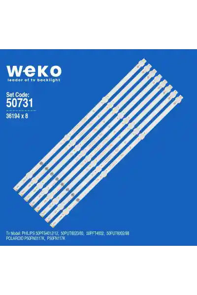 Polaroid P50FN117K 50'' inç 8 Adet Tv Led Bar