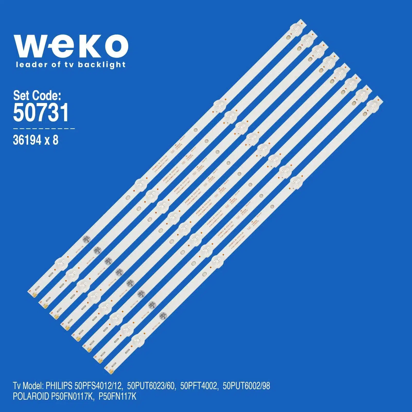 Polaroid P50FN117K 50'' inç 8 Adet Tv Led Bar