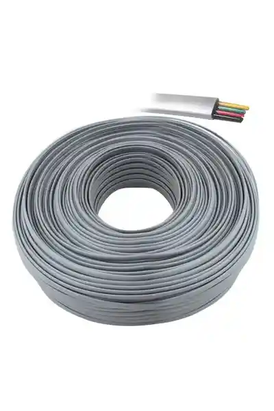 Powermaster Gri 4'lü Flat Köken Telefon Kablosu