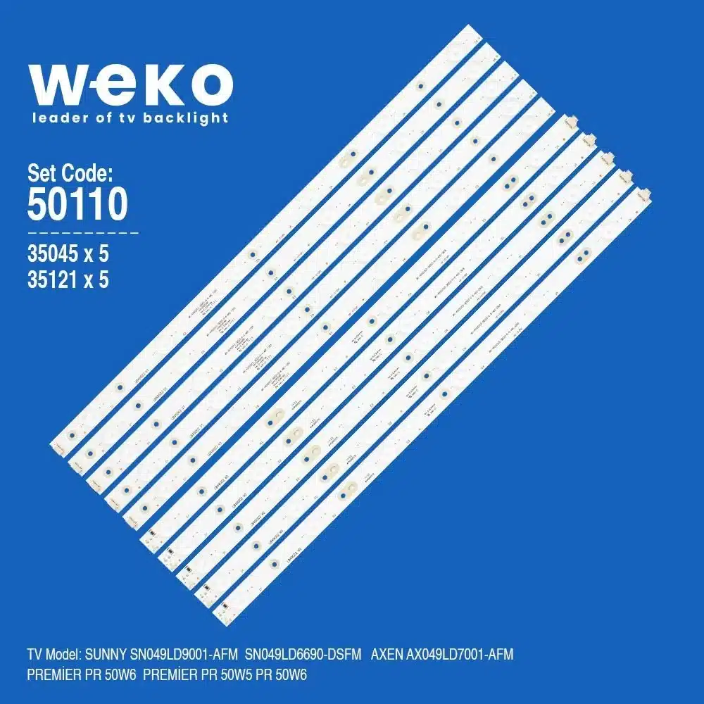 Sunny SN049LD9001-AFM 49'' inç 10 Adet Tv Led Bar