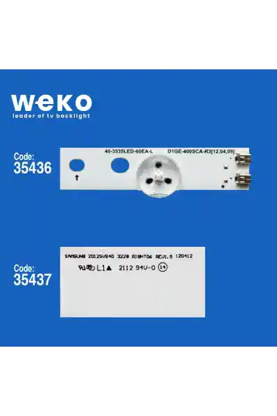 Samsung UE40EH5000 40'' inç 10 Adet Tv Led Bar - Görsel 2