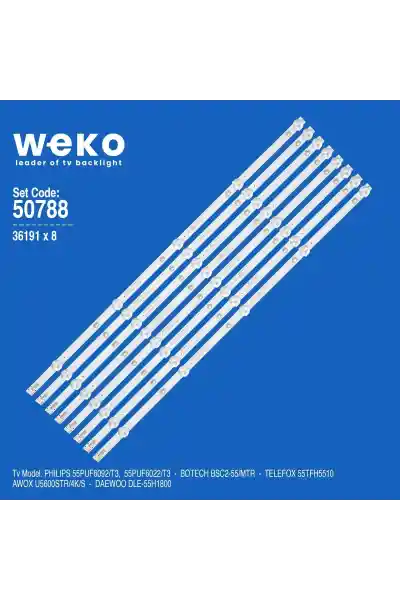 Daewoo DLE-55H1800 55'' inç 8 Adet Tv Led Bar