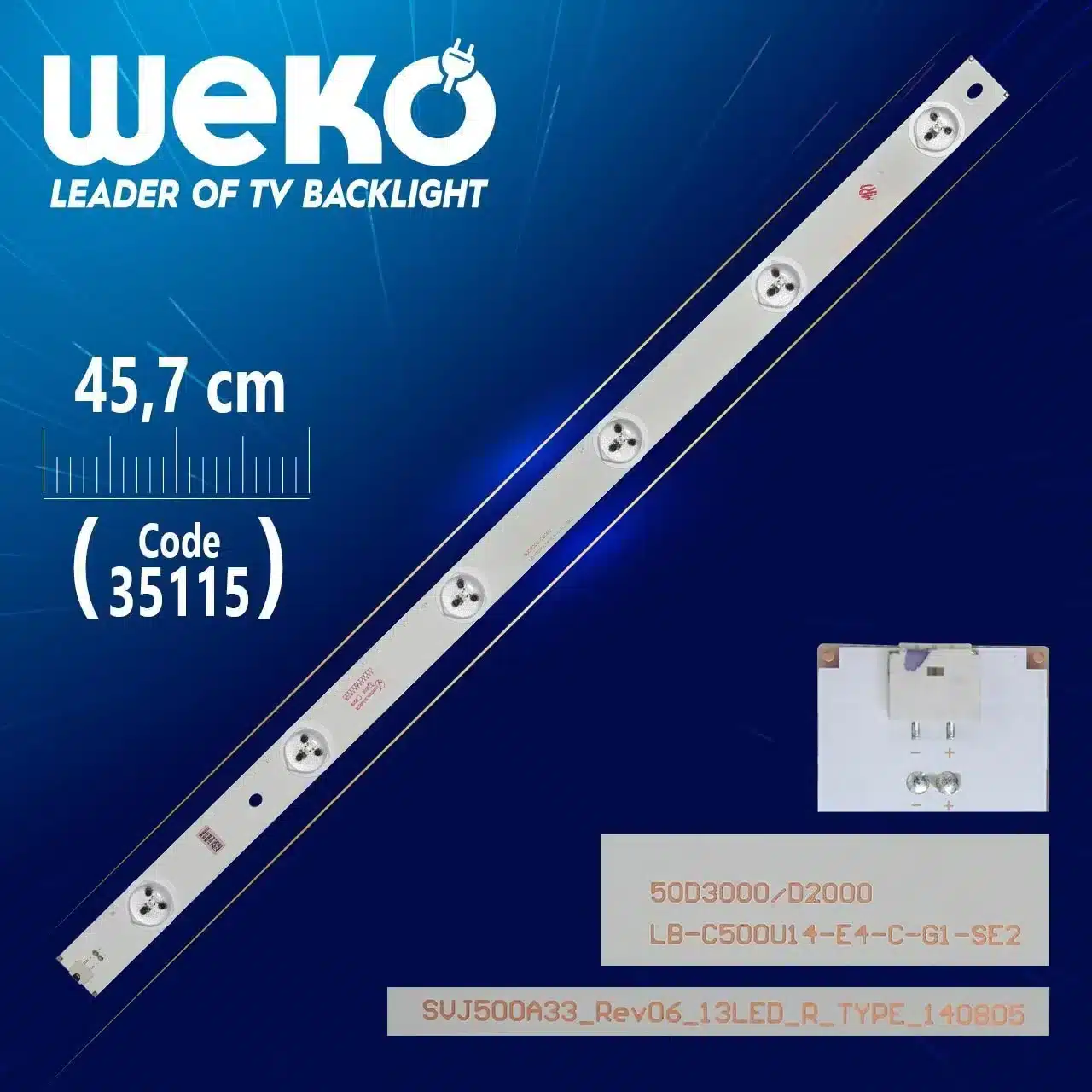 SVJ500A33_REV06_13LED_R_TYPE - LB-C500U14-E4-C-G1-SE2 - 45.7 Cm 6 Ledli - (WK-855) Tv Led Bar
