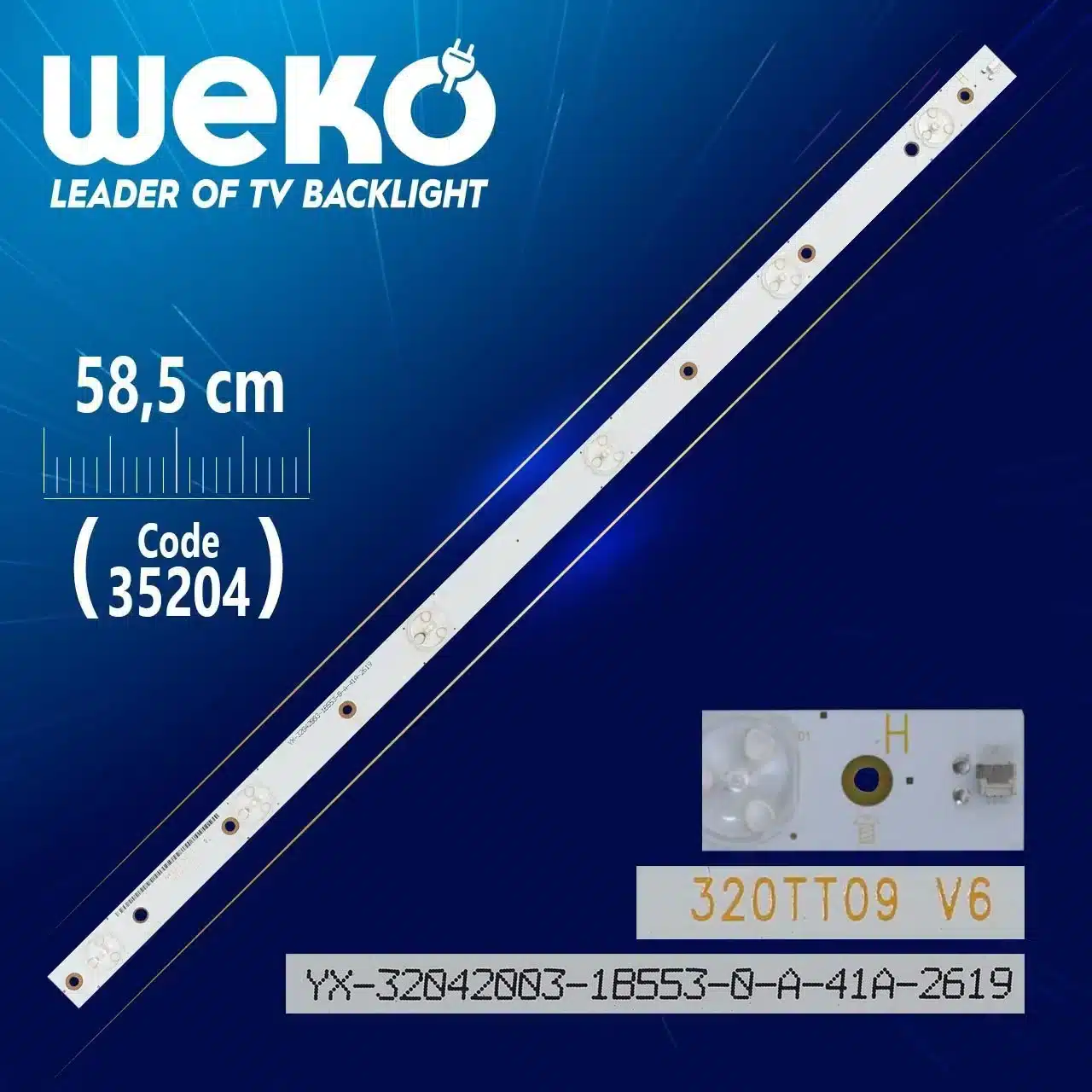 320TT09 V6 - 58.5 Cm 6 Ledli - (WK-453) Tv Led Bar
