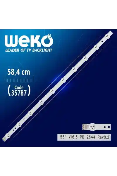 55'' V16.5 PD 2644 REV0.2 - B TYPE - 58.4 Cm 10 Ledli - WK-1254 Led Tv Bar