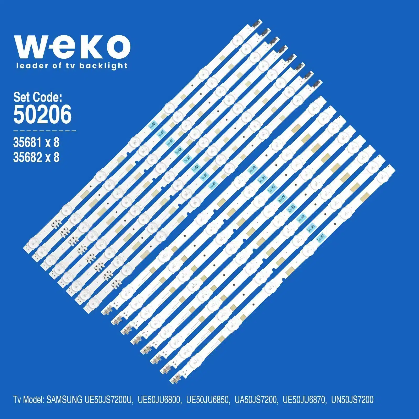 Samsung UN50JS7200 50'' inç 16 Adet Tv Led Bar