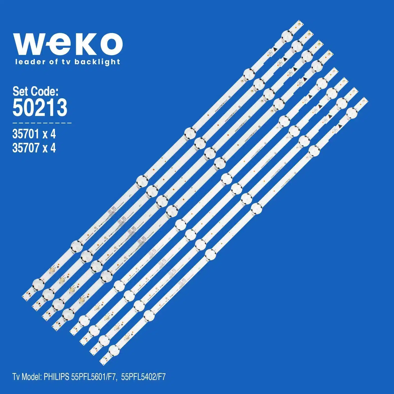 Philips 55PFL5601/F7 55'' inç 8 Adet Tv Led Bar