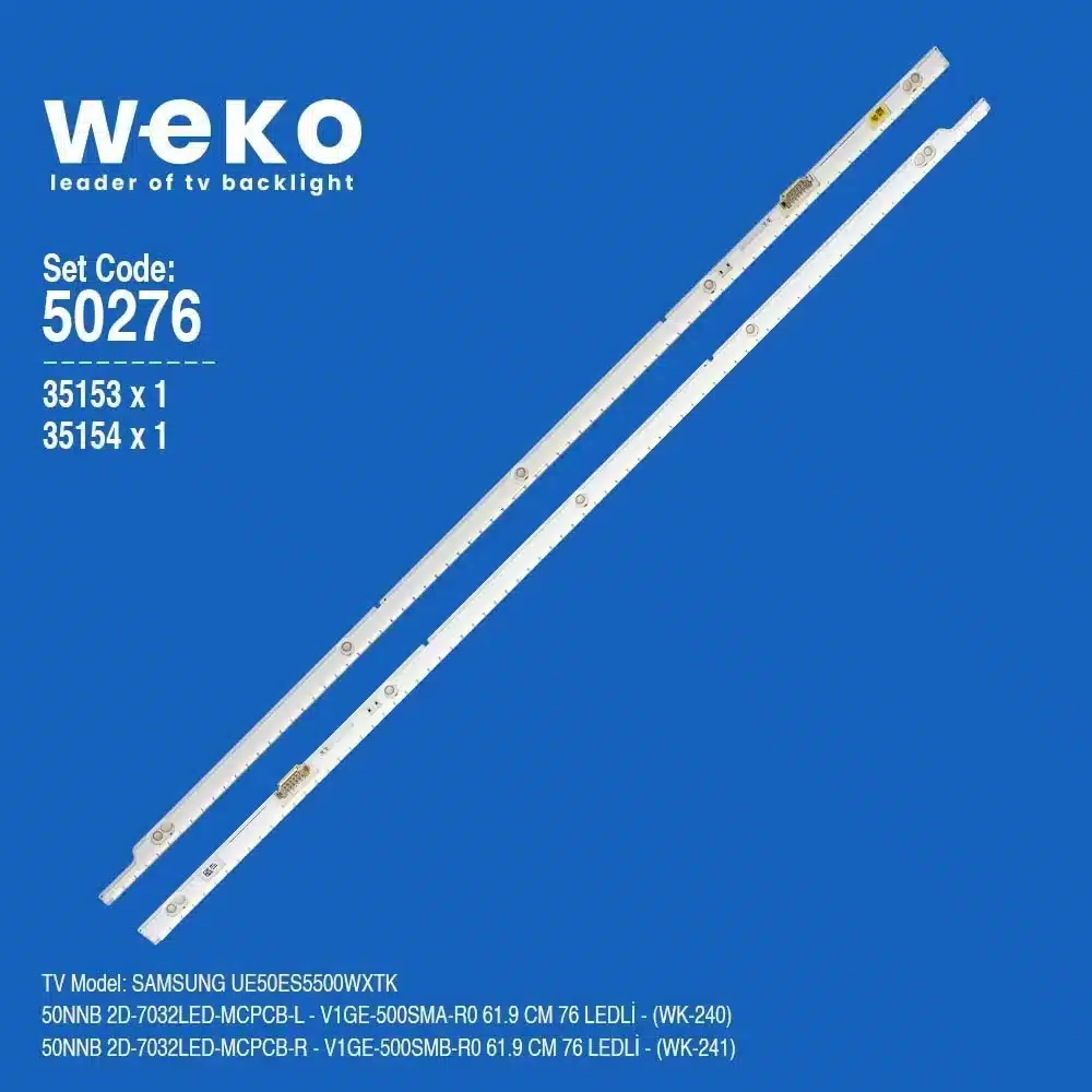 Samsung UE50ES5500WXTK 50'' inç 2 Adet Tv Led Bar