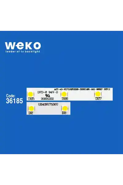 Samsung UE43RU7400U 43'' inç 2 Adet Tv Led Bar - Görsel 2