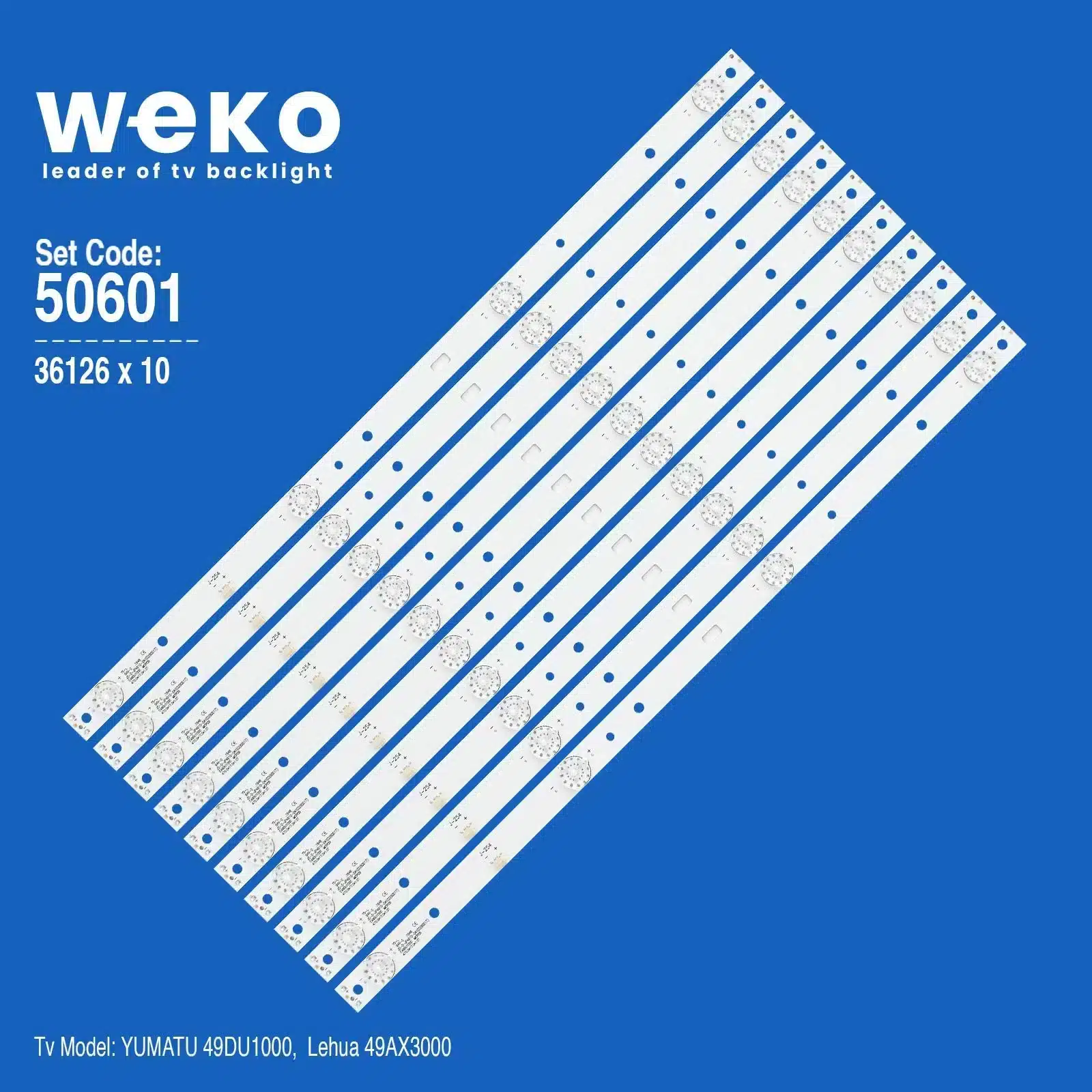 Lehua 49AX3000 49'' inç 10 Adet Tv Led Bar