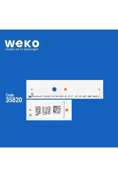 Lg 43LH610V-TA 43'' inç 2 Adet Tv Led Bar - Görsel 2