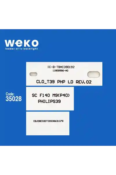 Philips 39PFL4398H-12 39'' inç 3 Adet Tv Led Bar - Görsel 2