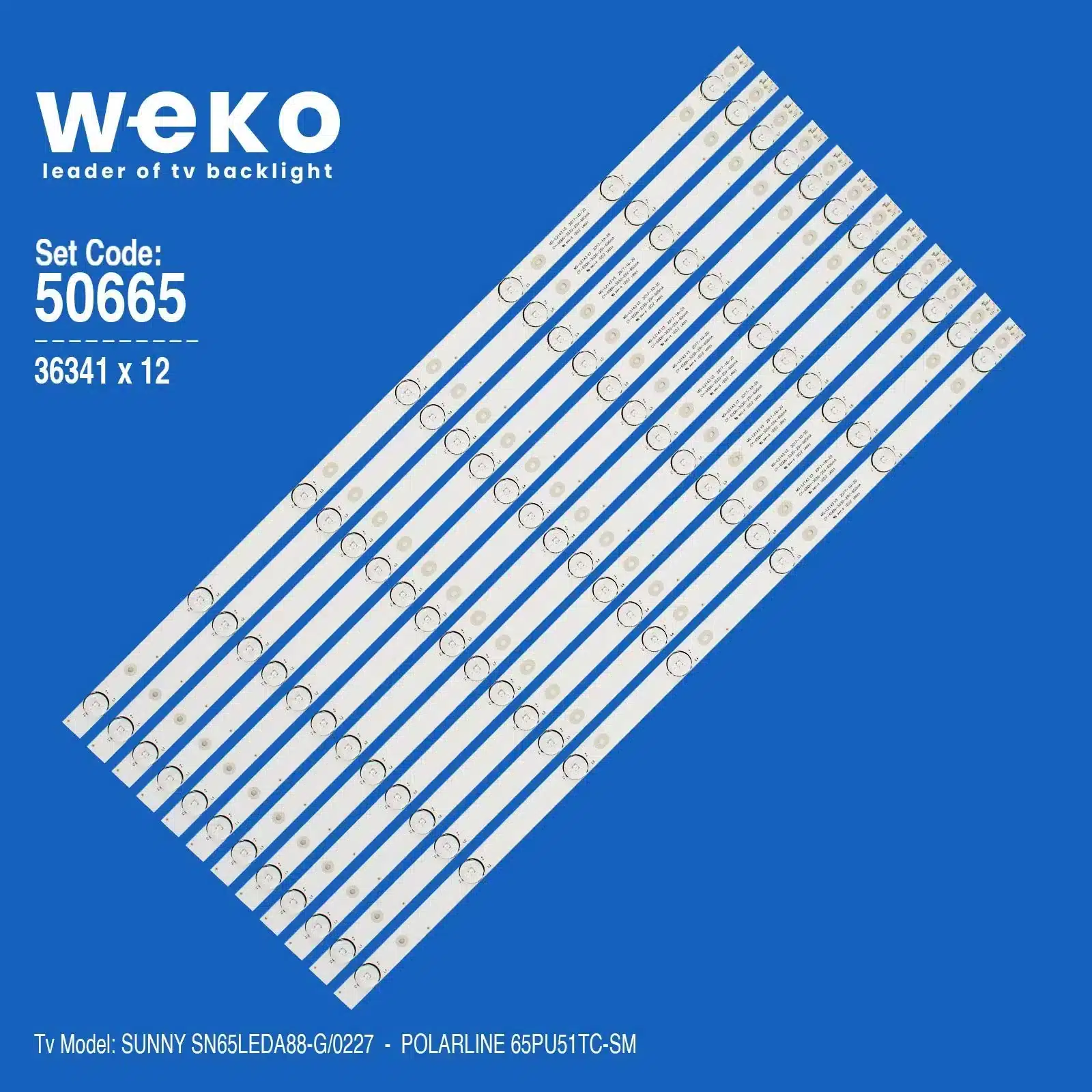 Sunny SN65LEDA88-G/0227 65'' inç 12 Adet Tv Led Bar