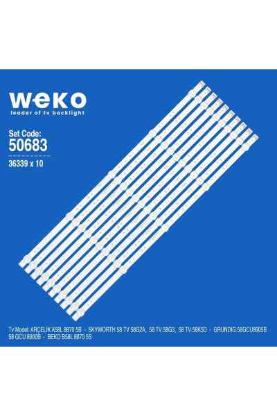 Beko B58L 8870 5S 58'' inç 10 Adet Tv Led Bar