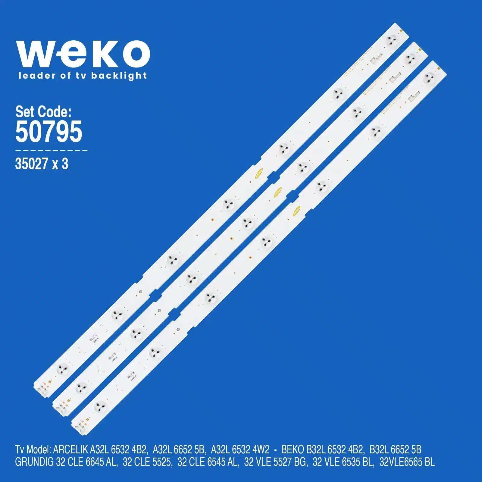 Arçelik A32L 6652 5B 32'' inç 3 Adet Tv Led Bar 50795