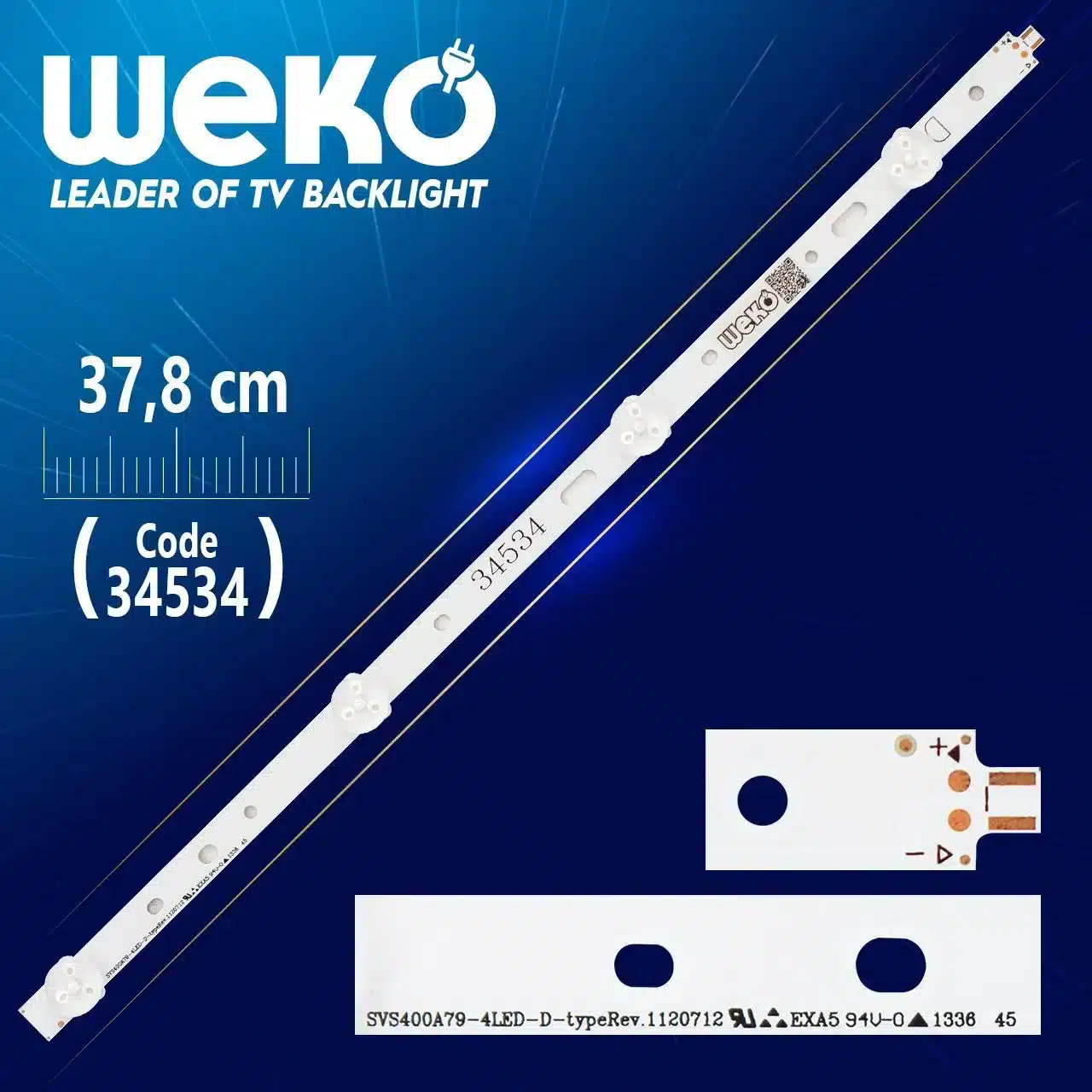 SVS400A79_4LED_D-TYPE_REV.1_120712 - 37.8 Cm 4 Ledli - WK-004 Led Tv Bar