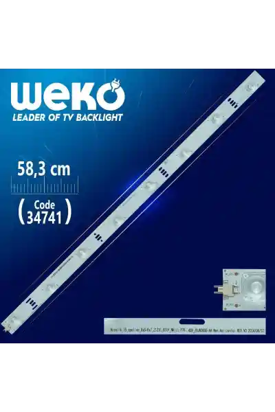 ARCELİK_55_APOLLON_8X8+8X7_2121C_8S1P_NH_L1 P76 4X8 ZBJ60600-AA - 58.3 Cm 8 Ledli - WK-42 Led Tv Bar