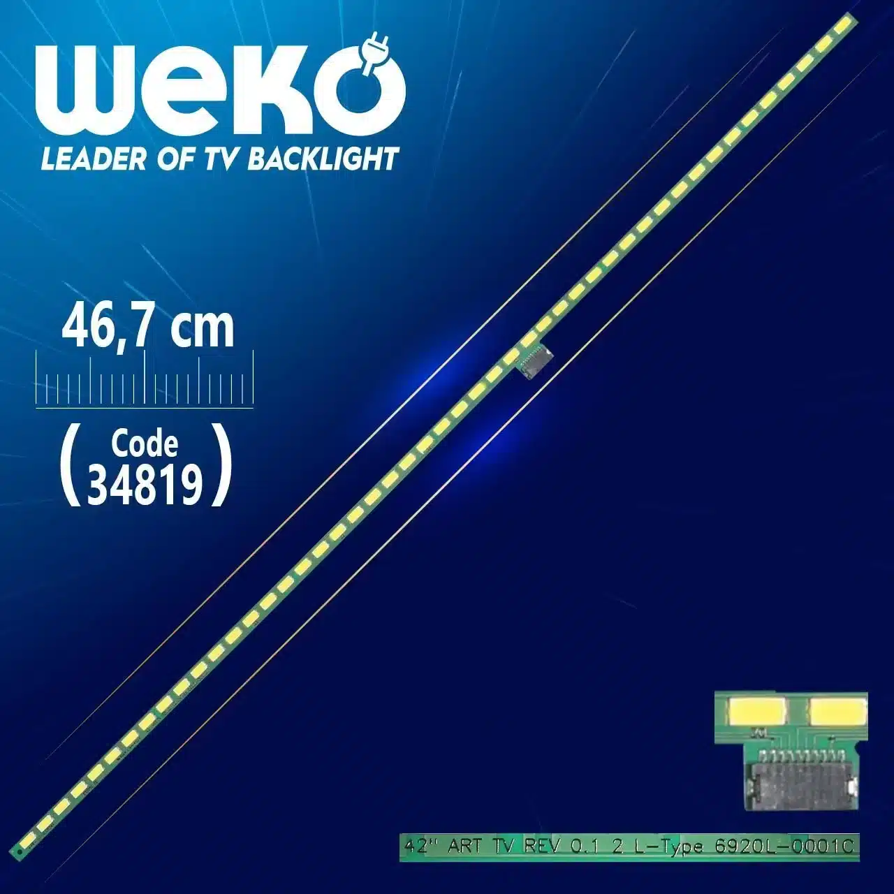 42'' ART TV REV 0.1 2 L-TYPE 6920L-0001C - 46.7 Cm 48 Ledli - WK-697 Led Tv Bar