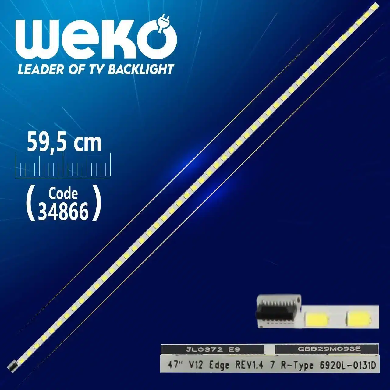 47'' V12 EDGE REV1.4 7 R-TYPE 6920L-0131D - 59.5 Cm 48 Ledli - WK-724 Led Tv Bar