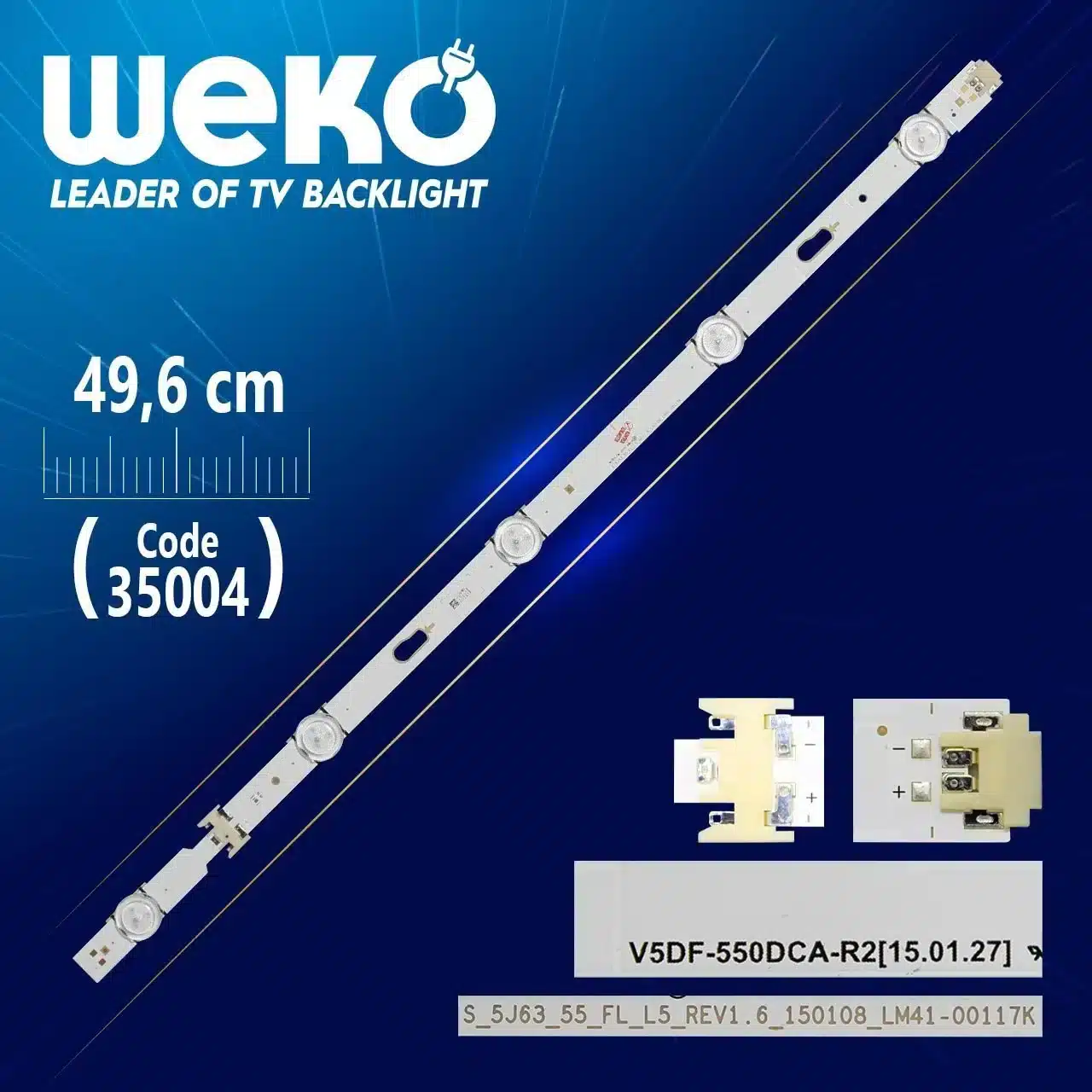 V5DF-550DCA-R2 - S_5J63_55_FL_L5_REV1.6_150108_LM41-00117K LEFT - 49.6 CM 5 LEDLİ (WK-793) Tv Led Bar