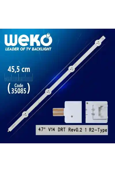 47'' V14 DRT REV0.2 1 R2 - TYPE - ( 45.5 Cm ) 4 Ledli - ( WK-842 ) Tv Led Bar