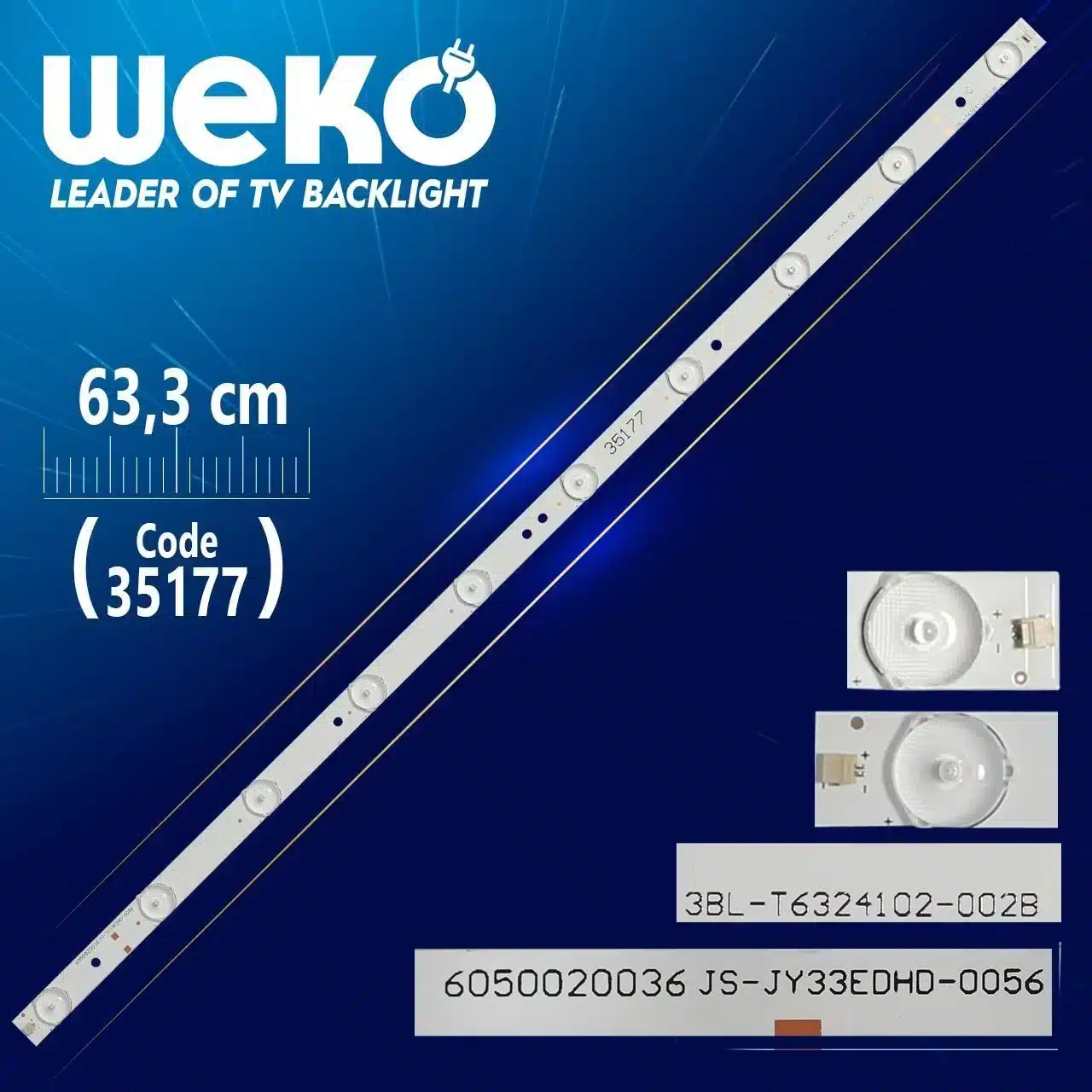 3BL-T6324102-002B - C TYPE - 63.3 Cm 10 Ledli - WK-120 Led Tv Bar