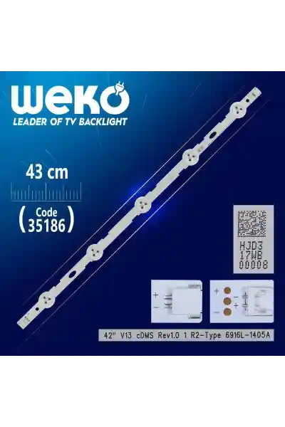 42'' V13 CDMS REV1.0 1 L2-TYPE - 6916L-1404A - 43 Cm 5 Ledli - (WK-489) Tv Led Bar