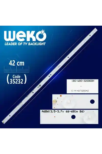 IC-A-HWT32D042 - 180-W00-320000H - 63 Cm 10 Ledli - WK-255 Led Tv Bar