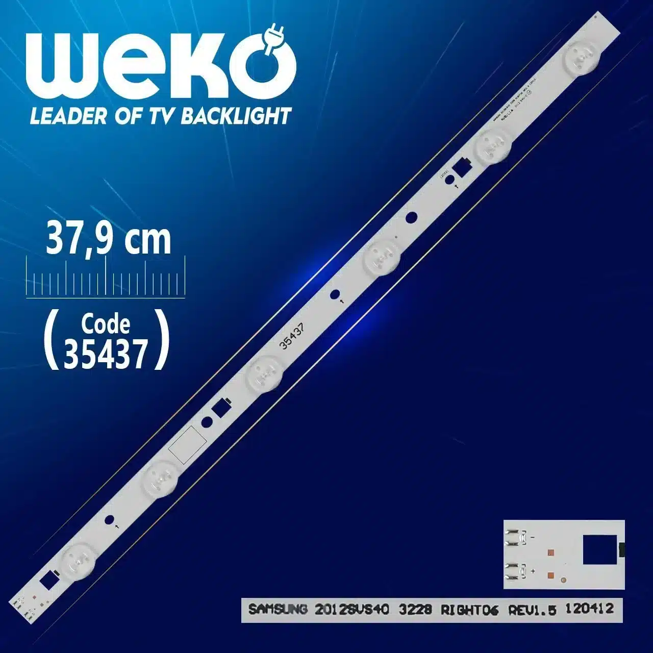 SAMSUNG 2012SVS40 3228 RIGHT06 REV1.5 120412 - 37.9 Cm 6 Ledli - WK-276 Led Tv Bar