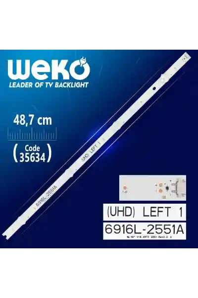 49'' V16 ART3 2551 REV3.2 2 - (UHD) LEFT 1 - 48.7 Cm 4 Ledli - (WK-281) Tv Led Bar