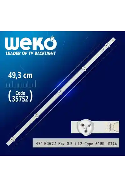 47'' ROW2.1 REV0.7 1 L2 - TYPE 6916L- 1177A/6916L-1362A - 49.3 Cm 5 Ledli - (WK-1221) Tv Led Bar